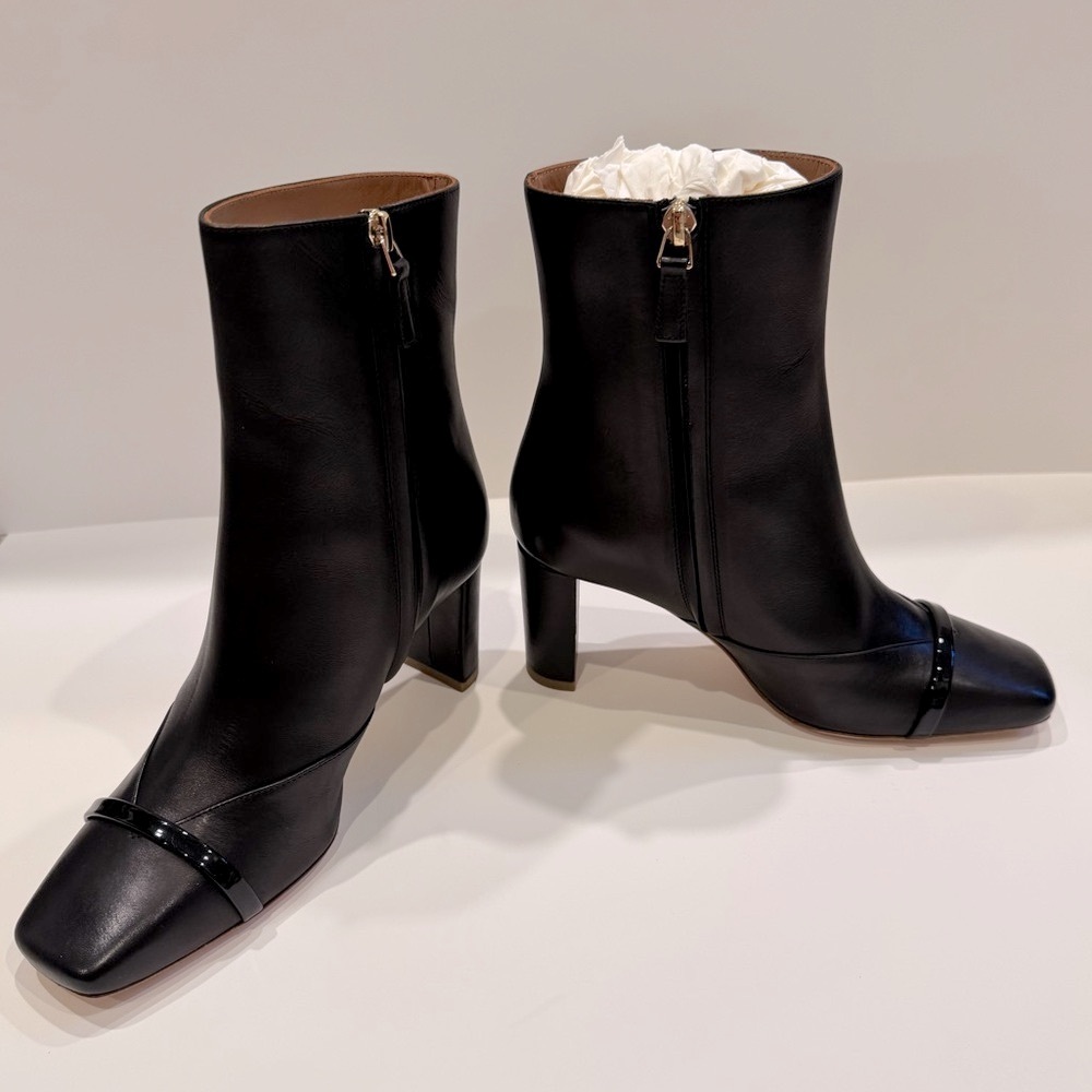 Malone Souliers Black Heeled Boots